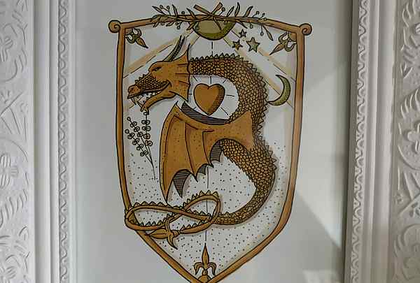 Wappen mit Drachen, Familienwappen