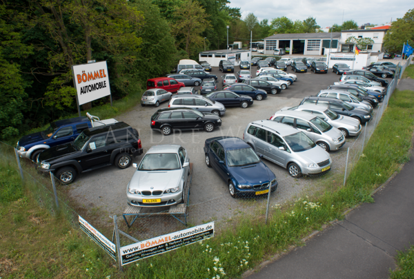  Bauabnahme, Brandschutz, Schadensermittlung Autohaus Bömmel bei Schweinfurt fotografiert mit Stativ von oben