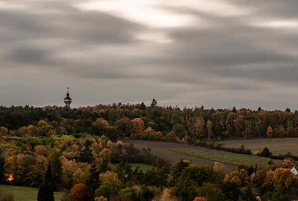 Frankenwarte Würzburg, Langzeitbelichtung, Herbststimmung
